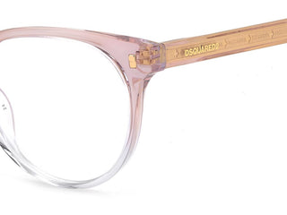 Dsquared2 D2 0082 women Rose gold Squared Eyeglasses