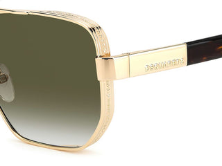 Dsquared2 D2 0083/s Men Gold Squared Sunglasses