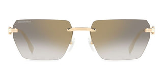 Dsquared2 D2 0102/s Men Gold Geometric Sunglasses
