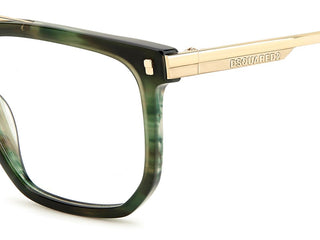 Dsquared2 D2 0112 men Green Geometric Eyeglasses