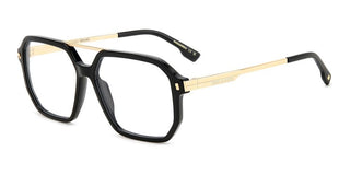 Dsquared2 D2 0123 men Black Geometric Eyeglasses