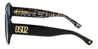 Dsquared2 D2 0128/s Men Black Squared Sunglasses