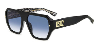 Dsquared2 D2 0128/s Men Black Squared Sunglasses