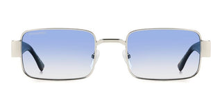 Dsquared2 D2 0156/s Men Silver Rectangle Sunglasses