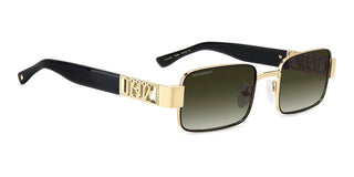Dsquared2 D2 0156/s Men Gold Rectangle Sunglasses