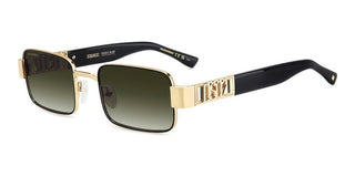 Dsquared2 D2 0156/s Men Gold Rectangle Sunglasses
