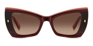 Dsquared2 D2 0170/s Women Brown Butterfly Sunglasses