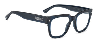 Dsquared2 D2 0181 Men Blue Geometric Eyeglasses