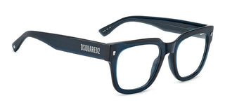 Dsquared2 D2 0181 Men Blue Geometric Eyeglasses
