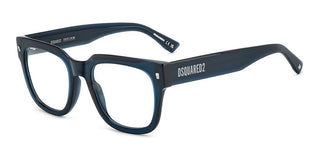 Dsquared2 D2 0181 Men Blue Geometric Eyeglasses