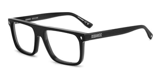 Dsquared2 D2 0182 Men Ruthenium Rectangle Eyeglasses