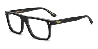 Dsquared2 D2 0182 Men Black Rectangle Eyeglasses