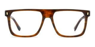 Dsquared2 D2 0182 Men Brown Rectangle Eyeglasses