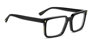 Dsquared2 D2 0183 Men Black Squared Eyeglasses
