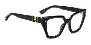 Dsquared2 D2 0186 Women Black Squared Eyeglasses