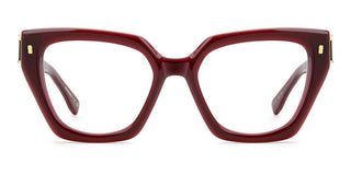 Dsquared2 D2 0186 Women Red Squared Eyeglasses