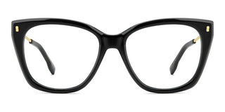 Dsquared2 D2 0187 Women Black Geometric Eyeglasses