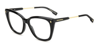 Dsquared2 D2 0187 Women Black Geometric Eyeglasses