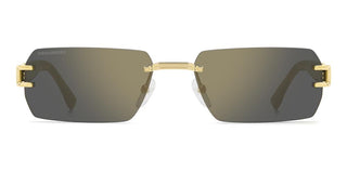 Dsquared2 D2 0189/s/se Men Rose Gold Rectangle Sunglasses