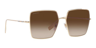 Burberry DAPHNE BE 3133 women Gold Geometric Sunglasses