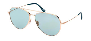 Tom Ford DASHEL-02 FT 0996 unisex Rose gold Pilot Sunglasses