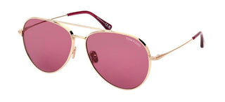 Tom Ford DASHEL-02 FT 0996 unisex Gold Pilot Sunglasses