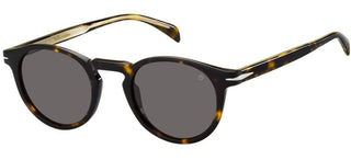 David Beckham DB 1036/S men Havana Round Sunglasses
