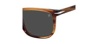 David Beckham DB 1076/S men Brown Squared Sunglasses