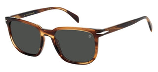 David Beckham DB 1076/S men Brown Squared Sunglasses