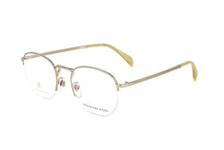 David Beckham DB 1087 men Gold Round Eyeglasses
