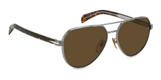 David Beckham DB 1121/G/S men Grey Pilot Sunglasses
