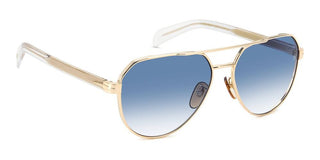 David Beckham DB 1121/G/S men Gold Pilot Sunglasses