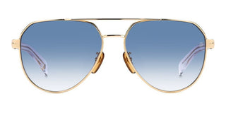 David Beckham DB 1121/G/S men Gold Pilot Sunglasses