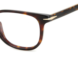 David Beckham DB 1123 men Havana Squared Eyeglasses