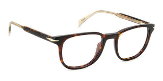 David Beckham DB 1123 men Havana Squared Eyeglasses