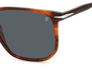 David Beckham Db 1141/s Men Brown Rectangle Sunglasses