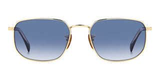 David Beckham Db 1143/s Men Gold Rectangle Sunglasses