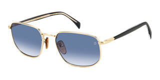 David Beckham Db 1143/s Men Gold Rectangle Sunglasses