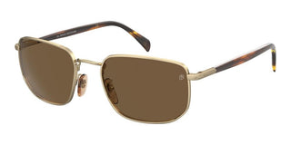 David Beckham DB 1143/S men Gold Rectangle Sunglasses