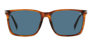 David Beckham DB 1145/G/S men Brown Rectangle Sunglasses