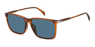 David Beckham DB 1145/G/S men Brown Rectangle Sunglasses