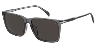 David Beckham DB 1145/G/S men Grey Rectangle Sunglasses