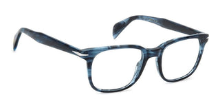 David Beckham Db 1184 Men Blue Rectangle Eyeglasses