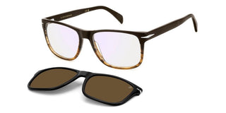 David Beckham Db 1188/c Men Brown Rectangle Sunglasses