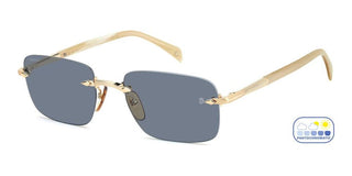 David Beckham Db 1195/s Men Gold Rectangle Sunglasses