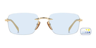 David Beckham Db 1195/s Men Gold Rectangle Sunglasses
