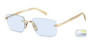 David Beckham Db 1195/s Men Gold Rectangle Sunglasses