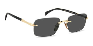 David Beckham Db 1195/s Men Gold Rectangle Sunglasses