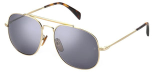 David Beckham Db 7004/s Men Gold Pilot Sunglasses
