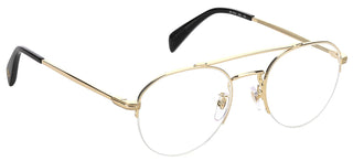 David Beckham DB 7014 men Gold Round Eyeglasses
